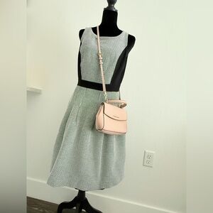 Black and White Fit & Flare White House black market Dress